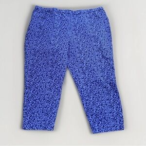 Isaac Mizrahi Live! Capri Pants Women’s Size 24WT (Tall) Flower Print Stretch